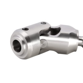 INJORA Stainless Steel Drive Shafts for FMS FCX10 Upgrade 1/10 RC Crawler, 104-139mm