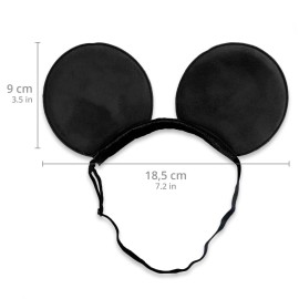 SAMARKAND Mickey Ears Headbands, 3PCS - Elastic Adjustable Headband Headache Free - Mouse Ears For Boys and Girls (Mickey) SAMARKAND Mickey Ears Headbands, 3PCS - Elastic Adjustable Headband Headache Free - Mouse Ears For Boys and Girls (Mickey)