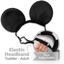 SAMARKAND Mickey Ears Headbands, 3PCS - Elastic Adjustable Headband Headache Free - Mouse Ears For Boys and Girls (Mickey) SAMARKAND Mickey Ears Headbands, 3PCS - Elastic Adjustable Headband Headache Free - Mouse Ears For Boys and Girls (Mickey)
