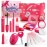 Toddler Girl Toys, Pretend Makeup Kit for Girls 1-3 3-5, Kids Play Makeup Set for Kids 3-5 4-6 1-3, Toddler Makeup Kit with Fake Makeup Set, Car Key & Make up Toy for Age 2 3 4 5 Year Old Girl Gifts