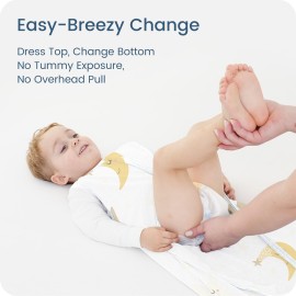 TOTBASIC Sleep Sack 0-6 Months 2-Pack,0.5 TOG Summer Wearable Blanket with 2-Way Safe Zippers,Soft Sleeping Bag for Babies