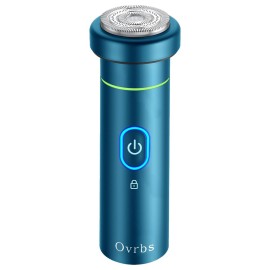 Ovrbs Electric Razor,Aluminum Alloy Body,3D Floating Shaver Head,Type-C Charging,use for 45 Days(RK100-Blue)