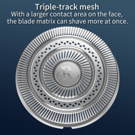 Ovrbs Electric Razor,Aluminum Alloy Body,3D Floating Shaver Head,Type-C Charging,use for 45 Days(RK100-Blue)