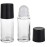 Juroicessry 2Pcs Black 30ML Clear Empty Glass Essential Oil Roller Bottles Vials Containers Refillable Roll-on Bottle,Refillable Cosmetic Containers Refillable,Roller Bottles,Tools and Accessories