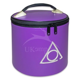 UK EMPIRE GROUP Masonic LOCOP Fez Case Purple (Embroidered Emblem), Hat Carrying Storage Box UK EMPIRE GROUP Masonic LOCOP Fez Case Purple (Embroidered Emblem), Hat Carrying Storage Box