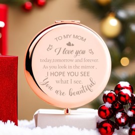 Kasuwow Mom Gifts, Mothers Day Birthday for Mom Compact Mirror, Gift for Mom, Mom Gift Ideas, Best Mom Ever Gifts, Mom Birthday Gift from Daughter Son Kasuwow Mom Gifts, Mothers Day Birthday for Mom Compact Mirror, Gift for Mom, Mom Gift Ideas, Best Mom Ever Gifts, Mom Birthday Gift from Daughter Son