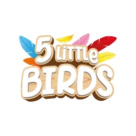 SmartGames Smart Games - 5 Little Birds - Educational Brainstorming - Multi-Level Strategy Game and Skill Building - Logic and Thinking Game - 5 Years + - 1 Player - Multilingual - SG 039
