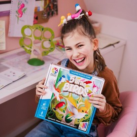 SmartGames Smart Games - 5 Little Birds - Educational Brainstorming - Multi-Level Strategy Game and Skill Building - Logic and Thinking Game - 5 Years + - 1 Player - Multilingual - SG 039