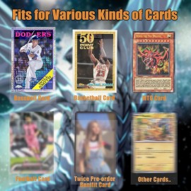 200 Pcs Neffliwe Photocard Sleeves Clear Thick Card Sleeves for Trading Cards K-pop Album Photocards PVC and Acid Free (66x91mm)