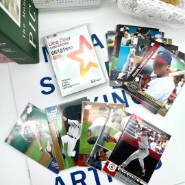 200 Pcs Neffliwe Photocard Sleeves Clear Thick Card Sleeves for Trading Cards K-pop Album Photocards PVC and Acid Free (66x91mm)