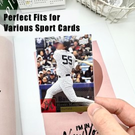 200 Pcs Neffliwe Photocard Sleeves Clear Thick Card Sleeves for Trading Cards K-pop Album Photocards PVC and Acid Free (66x91mm)