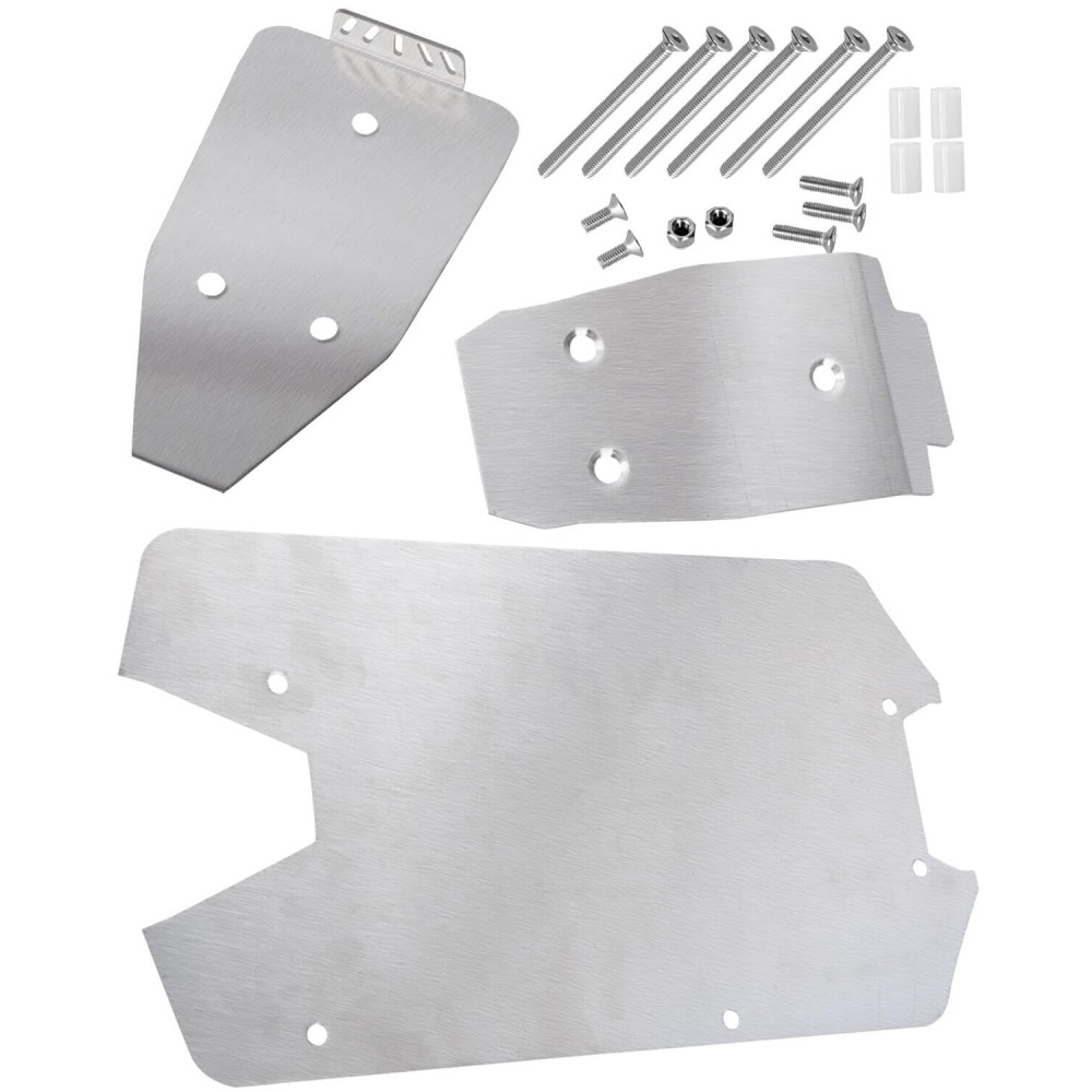 RCMYou Stainless Steel Chassis Protect Armor Skid Plate Guard Upgrades Part for 1/10 Big Rock/Senton 3S BLX;1/8 Infraction/Typhon/Vendetta 3S BLX,Chassis Protect Armor Hops Up