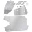 RCMYou Stainless Steel Chassis Protect Armor Skid Plate Guard Upgrades Part for 1/10 Big Rock/Senton 3S BLX;1/8 Infraction/Typhon/Vendetta 3S BLX,Chassis Protect Armor Hops Up