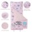 beeweed Toddler Nap Mat, Rollup Design Kid Sleeping Mat with Removable Pillow & Minky Blanket, Toddler Sleeping Bag for Daycare Preschool Travel Camping, Pink Unicorn