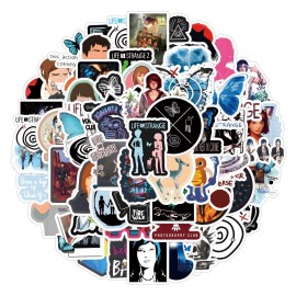 65pcs Life is Strange StickersGraffiti Waterproof Vinyl for Adults for Birthday Party Supplies Decoration Favors for Water Bottles Laptop Suitcase Scrapbooking Choice