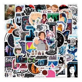 65pcs Life is Strange StickersGraffiti Waterproof Vinyl for Adults for Birthday Party Supplies Decoration Favors for Water Bottles Laptop Suitcase Scrapbooking Choice