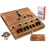 Jackaroo World - Barricade Board Game - Malefiz - New 2025 Dice Games - 2-4 Player Competitive Strategy Game - Fast Track Board Game Fun Wooden Dice Game for Family & Friends - Adults Games Wood Games