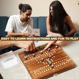 Jackaroo World - Barricade Board Game - Malefiz - New 2025 Dice Games - 2-4 Player Competitive Strategy Game - Fast Track Board Game Fun Wooden Dice Game for Family & Friends - Adults Games Wood Games