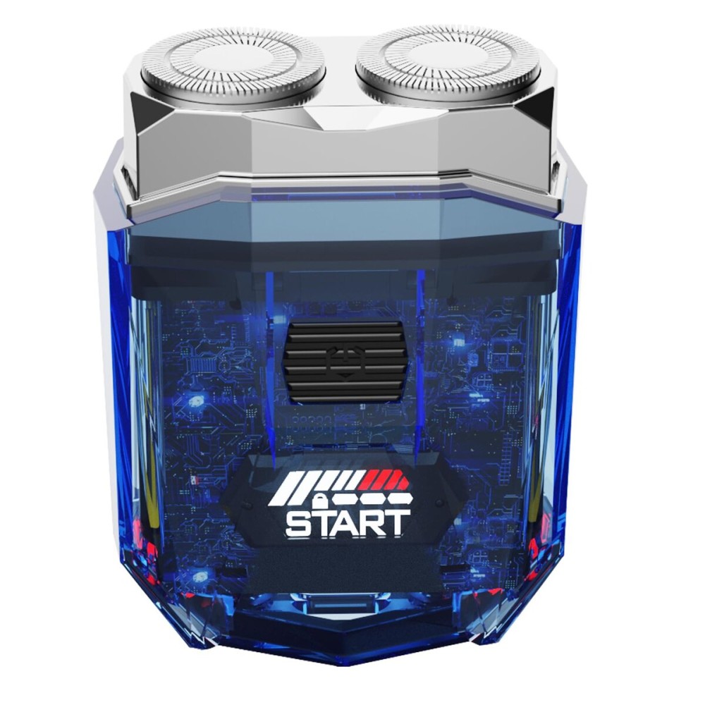 Cyberpunk Mini Electric Shaver, Portable Electric Razor for Men, Smart Display, IPX7 Waterproof, Wet & Dry Shaving, Rechargeable Cordless Rotary Shaver for Home, Office, Car, Gifts Cyberpunk Mini Electric Shaver, Portable Electric Razor for Men, Smart Display, IPX7 Waterproof, Wet & Dry Shaving, Rechargeable Cordless Rotary Shaver for Home, Office, Car, Gifts