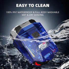 Cyberpunk Mini Electric Shaver, Portable Electric Razor for Men, Smart Display, IPX7 Waterproof, Wet & Dry Shaving, Rechargeable Cordless Rotary Shaver for Home, Office, Car, Gifts Cyberpunk Mini Electric Shaver, Portable Electric Razor for Men, Smart Display, IPX7 Waterproof, Wet & Dry Shaving, Rechargeable Cordless Rotary Shaver for Home, Office, Car, Gifts