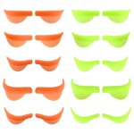Thinp 20 Pcs Silicone Lash Lift Pads,Lash Lift Shields with XL/L/M/S/XS 5 Size Reusable Lash Lift Shields for Lash Lifting Eyelash Perm Soft Silicone Pads Lash Lift Supplies10 Green+10 Orange
