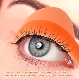 Thinp 20 Pcs Silicone Lash Lift Pads,Lash Lift Shields with XL/L/M/S/XS 5 Size Reusable Lash Lift Shields for Lash Lifting Eyelash Perm Soft Silicone Pads Lash Lift Supplies10 Green+10 Orange