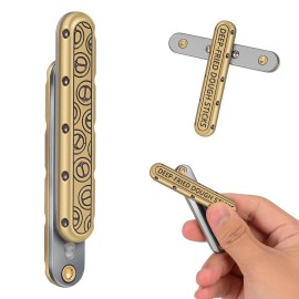 SRTODTG Metal Fidget Toys - EDC Fidget Slider Fidget Toy Adult Stress Relief Metal Push Pull Rotation ADHD Recreational Fidget Toys, Birthday Desk Toy Creative Gifts for Father Husband Boyfriend