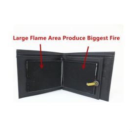 TSY TOOL Magic Trick Fire Flaming Wallet, Leather, Inconceivable Street Show Prop, Prank, Magician Wallets, Close-up Magic, Pros, Professional Cool Tricks
