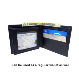 TSY TOOL Magic Trick Fire Flaming Wallet, Leather, Inconceivable Street Show Prop, Prank, Magician Wallets, Close-up Magic, Pros, Professional Cool Tricks