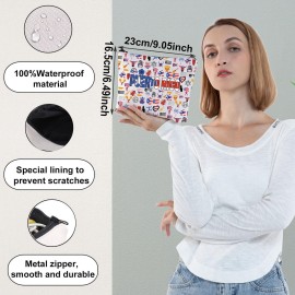 WZMPA Puerto Rico Cosmetic Bag - Vacation Gift & Tourism Zipper Pouch WZMPA Puerto Rico Cosmetic Bag - Vacation Gift & Tourism Zipper Pouch