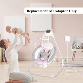 CSDWELL Baby Swing Power Cord USB,Baby Swing Charger USB,Compatible with Ingenuity Swing for InLighten,InLighten Soothing,Anyway Sway,ConvertMe,Swing n Go Deluxe,SimpleComfort,Cozy Spot,Every Season