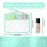 Siwara Snack Bags Clear Pouch Travel Makeup Bag Stoney Clover Chenille Letter Bags for Zipper Pouch Clear Cosmetic Bag Makeup Travel Bag for Women (Green-Snack)
