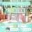 Siwara Snack Bags Clear Pouch Travel Makeup Bag Stoney Clover Chenille Letter Bags for Zipper Pouch Clear Cosmetic Bag Makeup Travel Bag for Women (Green-Snack)
