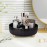 Anyoifax Makeup Perfume Organizer Tray 360 Degree Rotating Lazy Susan Skincare Lotion Organizer Spinning Cosmetics Storage for Dresser, Vanity, Bathroom Countertop, Large Black