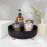 Anyoifax Makeup Perfume Organizer Tray 360 Degree Rotating Lazy Susan Skincare Lotion Organizer Spinning Cosmetics Storage for Dresser, Vanity, Bathroom Countertop, Large Black