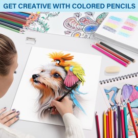 BAODLON 48 Count Colored Pencils Bulk, Pre-sharpened Coloring Pencils Set for Kids Beginners, 48 Assorted Colored Pencils for Adult Coloring Books, Ideal Art Supplies for School Classroom Teacher