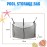 Pool Float Storage Bag,Adjustable Pool Toy Storage Organizer Hanging Mesh Bag for Rafts,Balls,Floats,Noodle,Inflatable Toys,Large Pool Toy Storage Net Bag Pouch Outdoor Swimming Pool Accessories