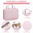 Travel Size Toiletry Bag for Women, Portable Cosmetic Bag with Hanging Hook, Travel Essentials Water-resistant Makeup Organizer for Accessories, Shampoo, Full-size Container, Toiletries