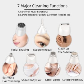 Facial Hair Removal for Women,Hair Removal for Face7-in-1 Painless Body Shaver Suitable for Face, Body, Legs, Underarms, Arms Facial Hair Removal for Women,Hair Removal for Face7-in-1 Painless Body Shaver Suitable for Face, Body, Legs, Underarms, Arms