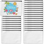 AMDAILY 24Pcs Sublimation Blank Canvas Makeup Bags, Bulk Blank DIY Heat Transfer Cosmetic Makeup Bags w/Black Zipper for Bridesmaid Makeup Bag Travel Toiletry Pouch Storage