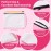 AMDAILY 24Pcs Sublimation Blank Canvas Makeup Bags, Bulk Blank DIY Heat Transfer Cosmetic Makeup Bags w/Black Zipper for Bridesmaid Makeup Bag Travel Toiletry Pouch Storage