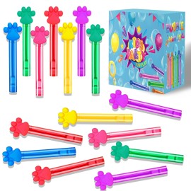 24PCS Paw Print Bubble Wands for Kids Blue Puppy D..