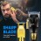 HIENA PRO Professional Hair Clippers Set for Men, Cordless Barber Kit for Haircut, Clippers and Trimmers Set, Hair Cutting Kit with LED Display & Rechargeable USB, Gifts for Men (Black Gold)