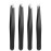 Tweezer Set For Man Women,Precision Tweezers For Facial Hair Eyebrow Chin,4Piece Stainless Steel Tweezers(Black).