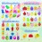 Mochi Squishies Squishy Toy 120pcs Party Favors for Kids Classroom Prize Mochi Squishy Mini Kawaii squishies Mochi Stress Reliever Toys Easter Basket Stuffers fillers with Storage Box