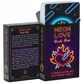 Neon Love Oracle Deck: A Modern Dating and Relationship Oracle - Reveal Their Secrets, Test Your Compatibility, and Find True Love - Small Deck of 61 Romance Oracle Cards with Meanings on Them