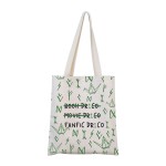 MNIGIU Bookish Tote Bag Books Fans Gift Books Lovers Gift For Readers Books Merch (BOOK-MOVIE Tote)