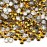 Flatback Rhinestones Round Gems for Nails Art and Crafts 4000Pcs SS6 2mm AB Crystals Glitter Stone DIY Bags Clothes Shoes (Gold AB)