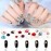 Flatback Rhinestones Round Gems for Nails Art and Crafts 4000Pcs SS6 2mm AB Crystals Glitter Stone DIY Bags Clothes Shoes (Gold AB)