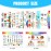 Pajean 25 Pcs Art Dice Game 9 Art Inspiration Dice 16 Painting Principles Education Cards Creative Drawing and Painting Set Teacher Gifts for Christmas Room Artists Classroom Student Adult